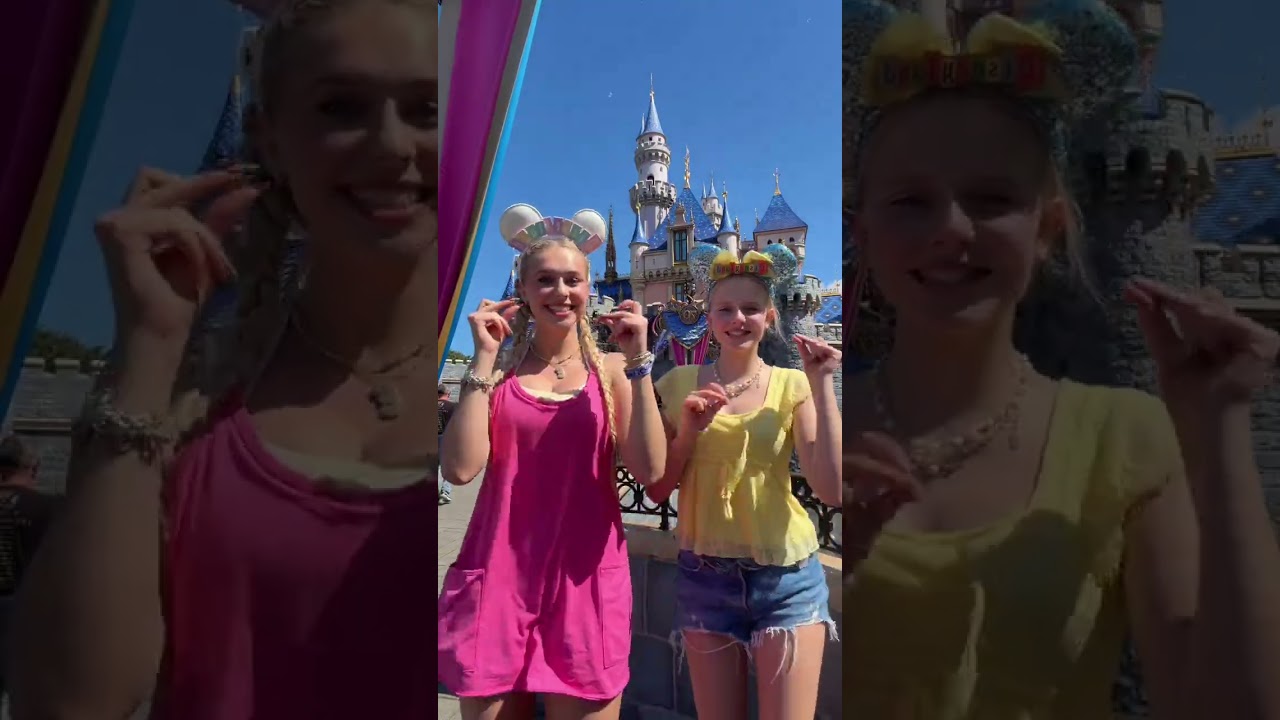 who remembers when i made this last year😚 hannah perry #disneyland #dancing #sisters #foryou #disney