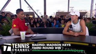 Madison Keys Confident in Madrid | 2024 Madrid Third Round