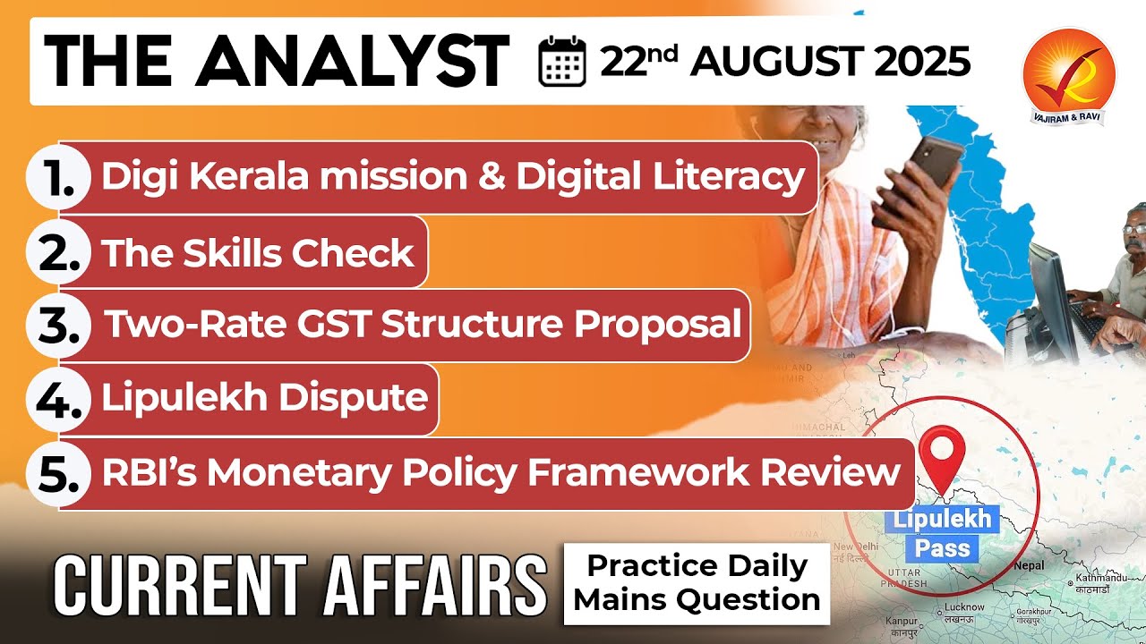 Daily Newspaper Analysis 22nd August 2025 |The Hindu Analysis| Indian ...