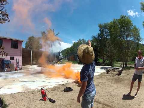 Red distress flares and  Orange smoke signals - Cairns Boat Safe Training