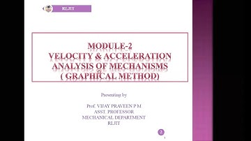 KOM#VTU 18ME44# MODULE -2 VELOCITY & ACCELERATION BY GRAPHICAL METHOD ! LECTURE VIDEO-3