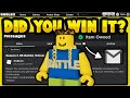 IF YOU GOT THIS MESSAGE YOU WON THE GOLDLIKA BATTLE CHAIN! (ROBLOX)