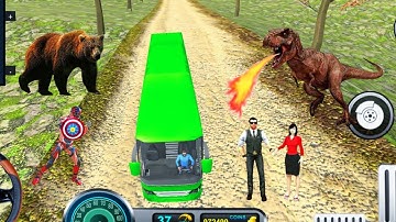 Real Uphill Offroad Bus Driving Simulation 2022 - Android Gameplay