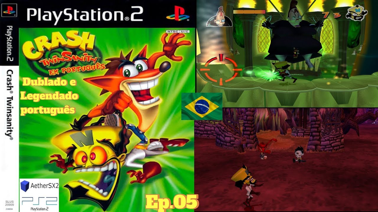Crash Twinsanity PS2 EP.05 Dublado e Legendado em Português