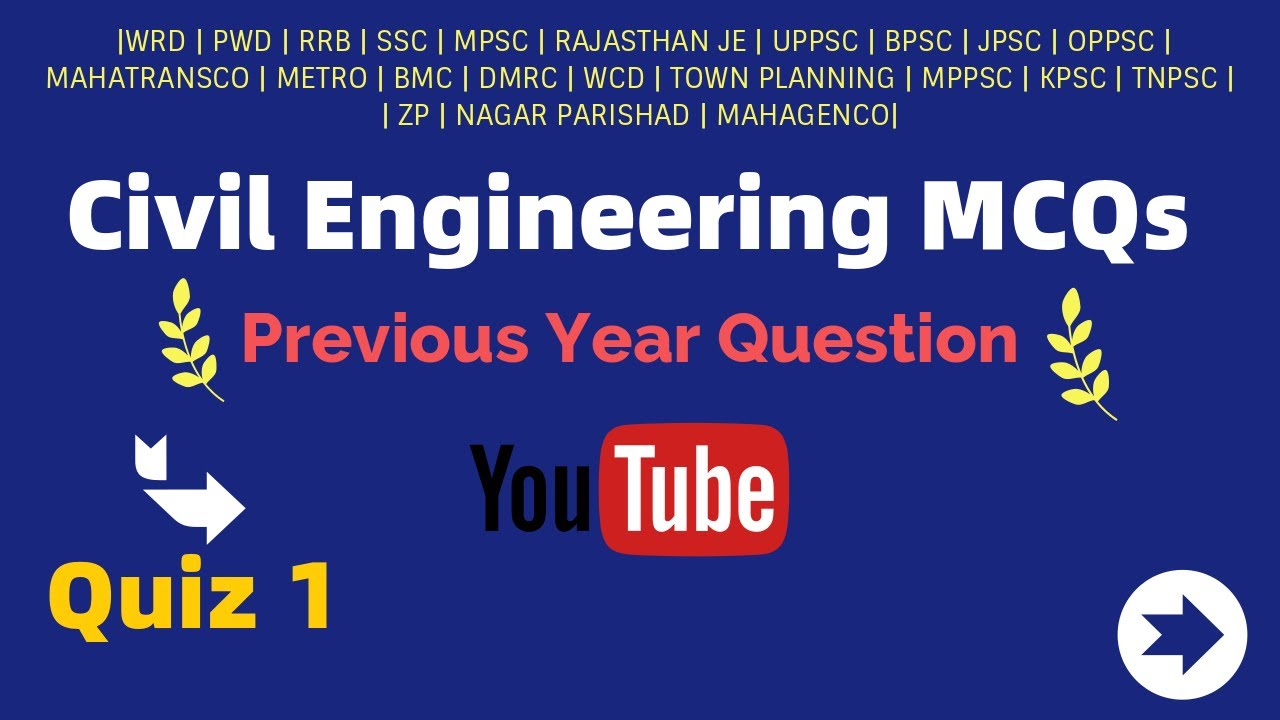 CIVIL ENGINEERING MCQS DAILY QUIZ 1