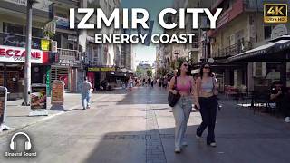 IZMIR CITY WALK • TURKEY 4K 60FPS | POV ALSANCAK ENERGY & COAST | 3D AUDIO | NO TALKING | STREET TV