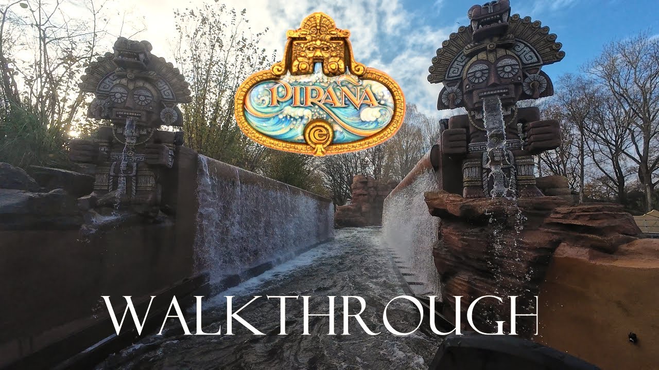 Alleen in de Piraña Volledige Attractie Walkthrough Efteling Water Attraction 4K
