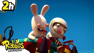 ¡Los Rabbids vuelan! | Rabbids La Invasión| Nueva Compilación 2H | Dibujos animados para niños