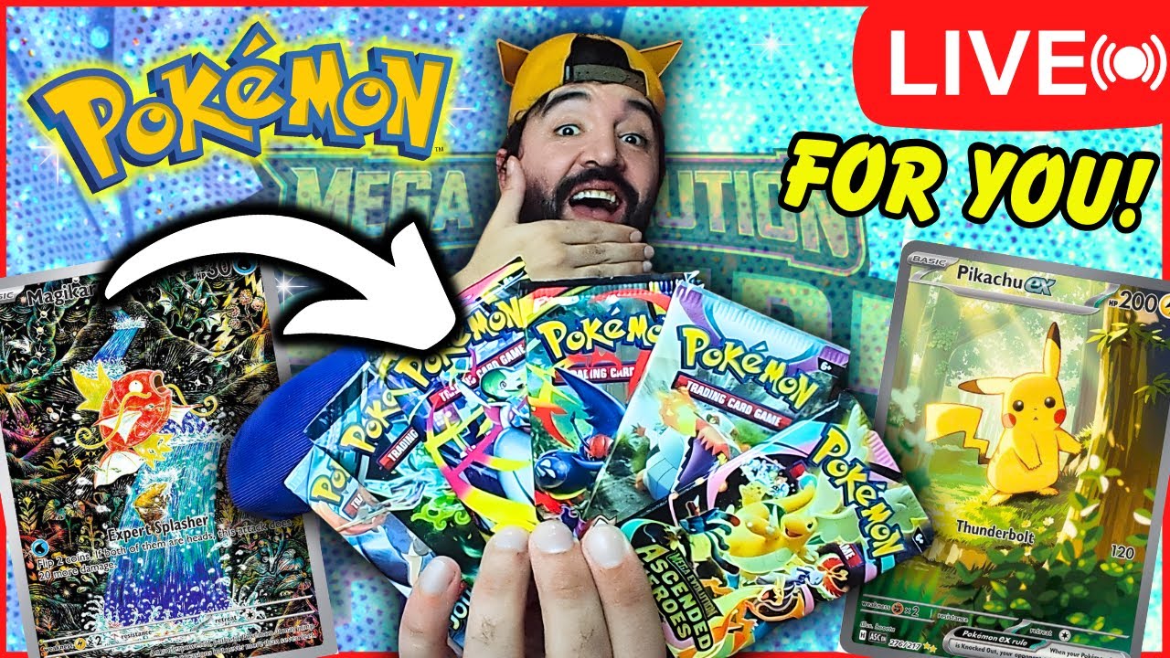 LIVE🔴 Opening ASCENDED HEROES & PALDEA EVOLVED Pokemon Cards FOR YOU!