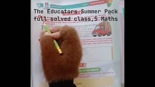 #TheEducators Summer Pack Fully Solved Maths Class 5 #06-30-2026#