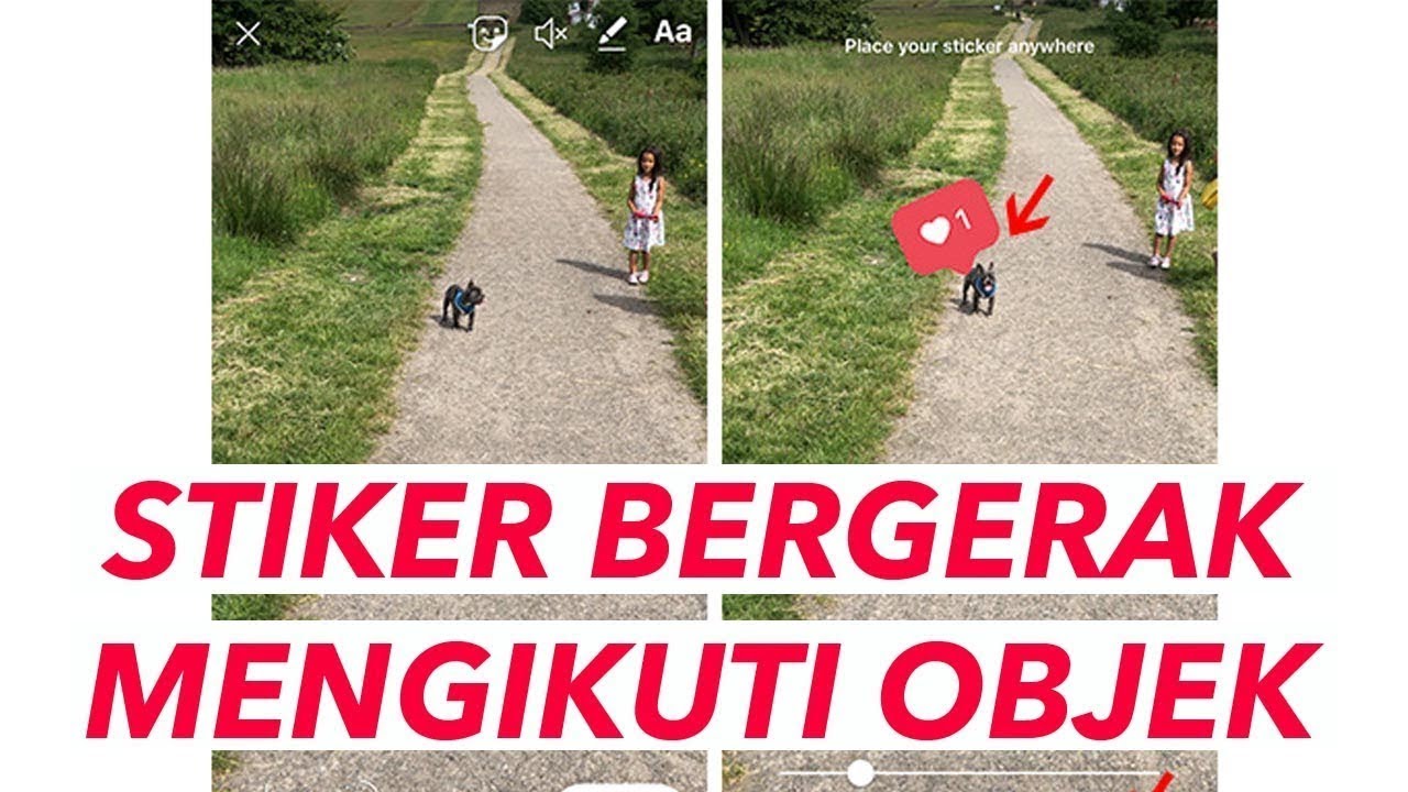 Cara Membuat Stiker  Bergerak  Mengikuti Objek di  Instagram  