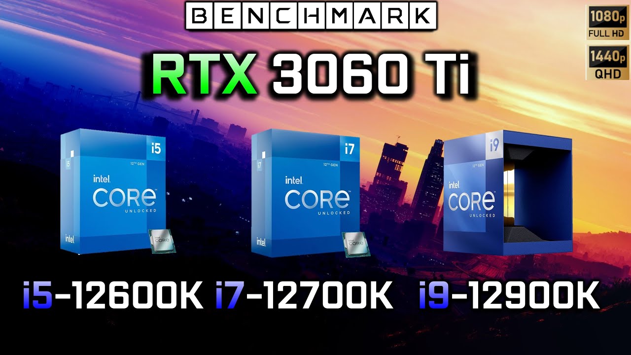 RTX 3060 Ti + i5 12600K vs i7 12700k vs i9 12900k // Benchmark