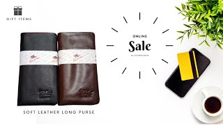 Soft Leather Long Purse Wallet from  BL Leather \\ Mobile Wallet screenshot 2