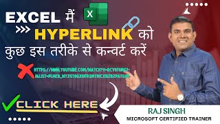 Change Hyperlink Name in Excel With Raj Singh Excel Trainer