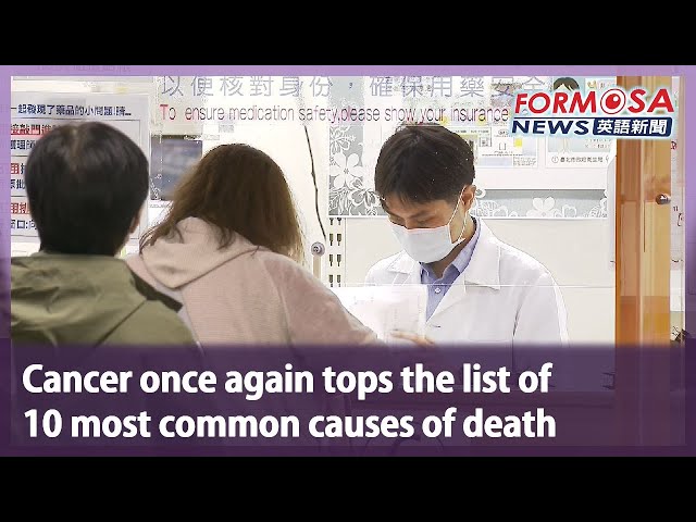 Cancer once again tops the list of 10 most common causes of death｜Taiwan News