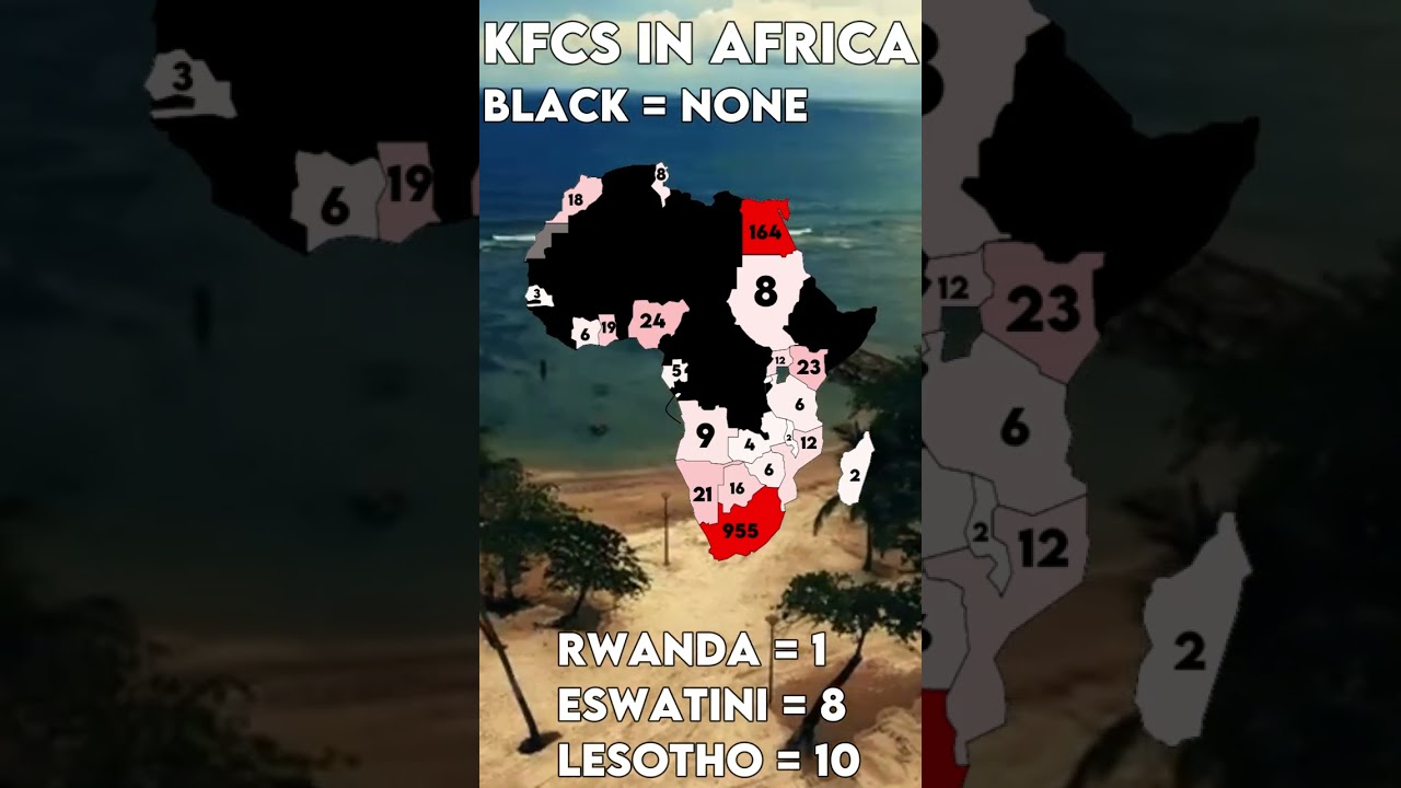 Number of kfc's in Africa 