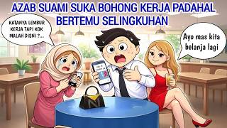 AZAB SUAMI SUKA BOHONG KERJA PADAHAL BERTEMU SELINGKUHAN | ANIMASI AZAB