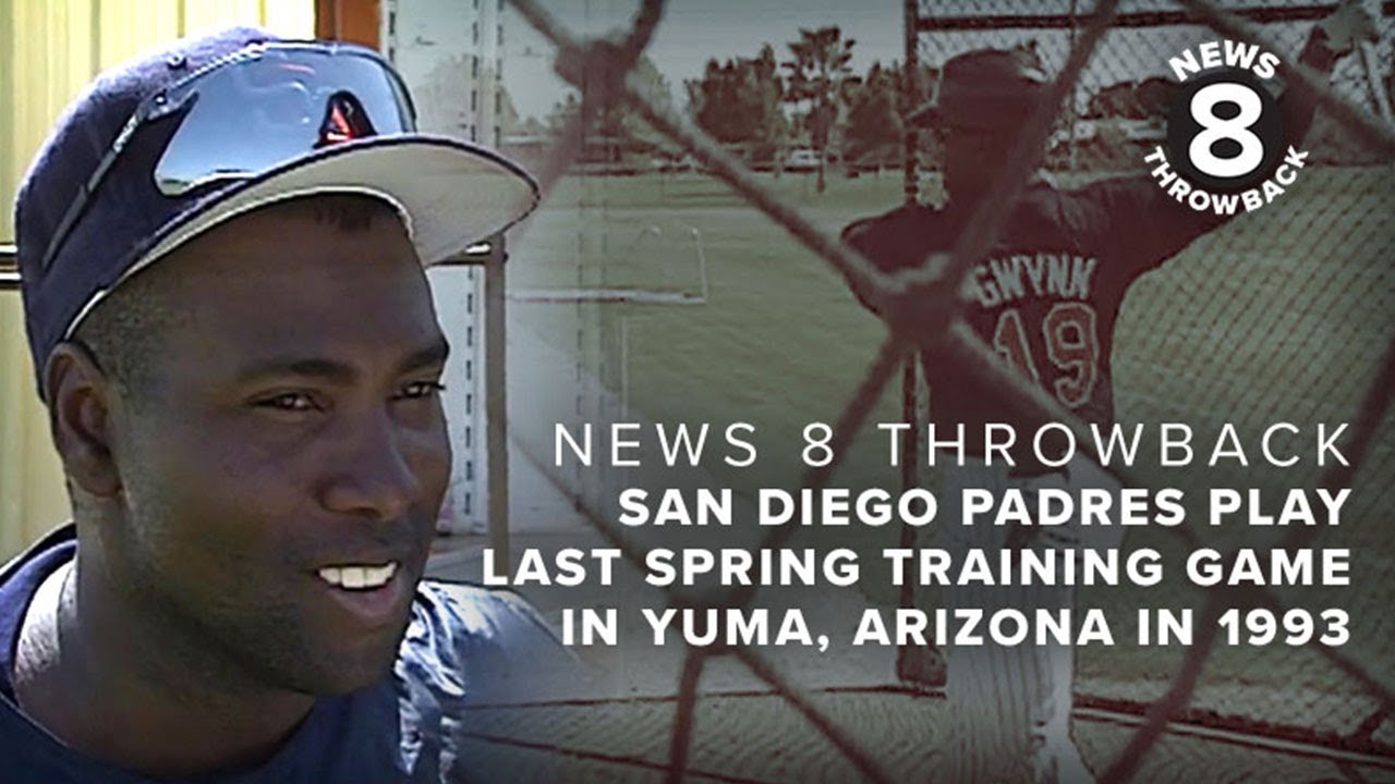 San Diego Padres Play Last Spring Training Game In Yuma Arizona In 1993 Youtube