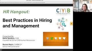 HR Hangout: Live Webinar Recording - Best Practices in Hiring & Management