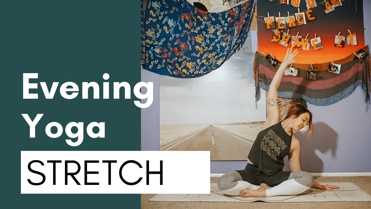 15 Minute Evening Yoga Stretch | Beginner Bedtime Yoga | Sharing Calm ...
