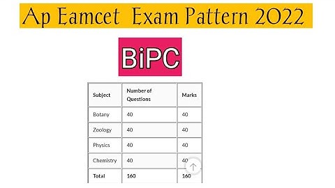 Ap Eamcet 2022 Exam Pattern Bipc || Ap Eamcet 2022 Bipc Syllabus || Ap eamcet 2022 weighatage