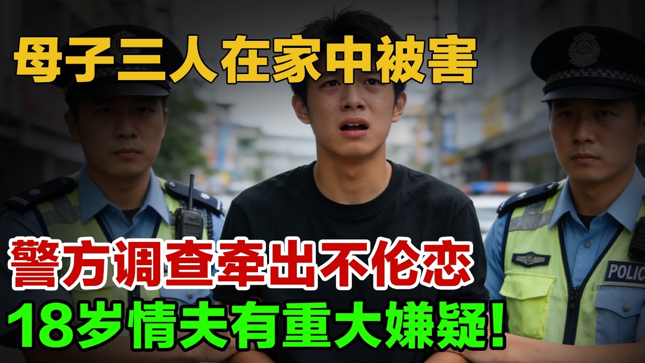 母子三人在家中被害，警方调查牵出不伦恋，18岁情夫有重大嫌疑【警察故事】
