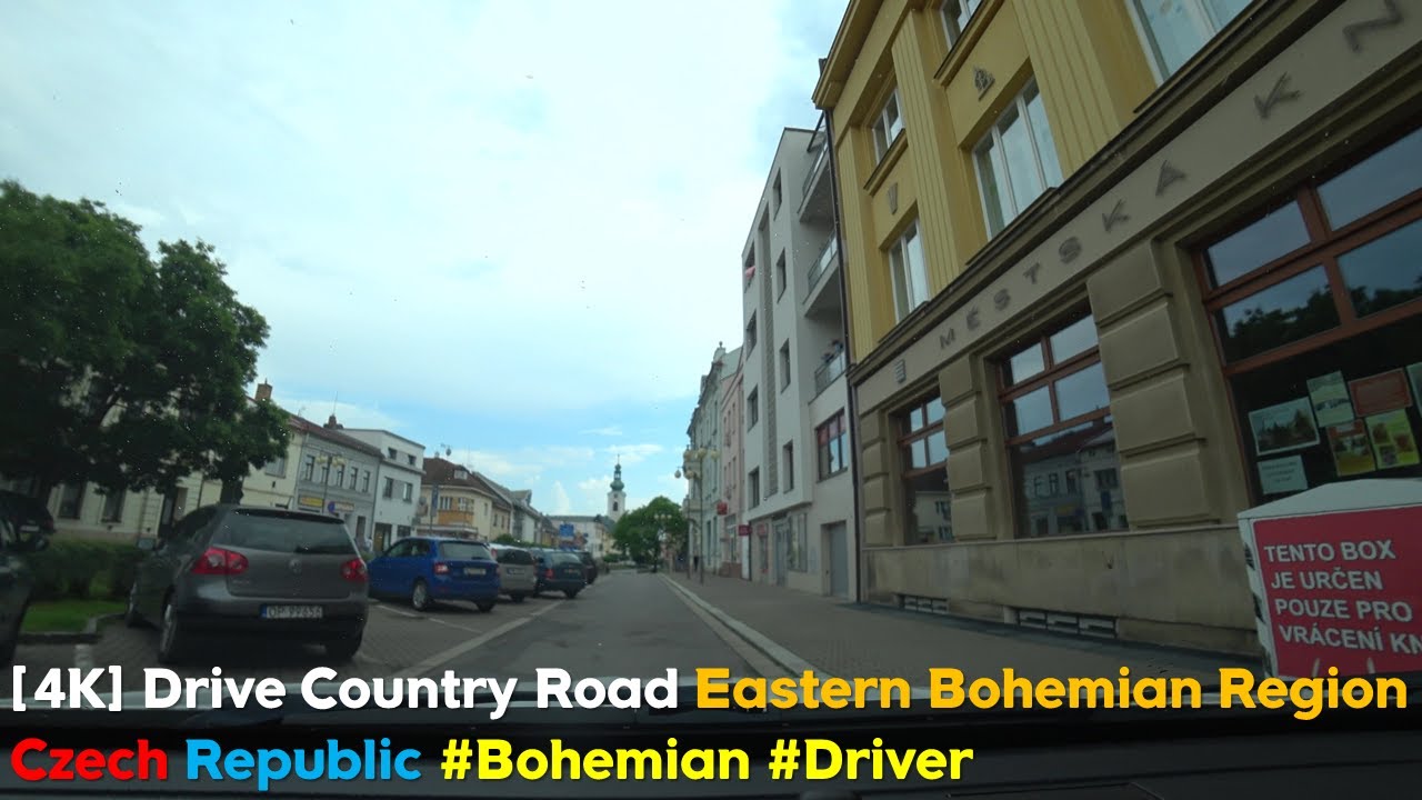 [4K] Drive Country Road in Czech Republic / Eastern Bohemian Region 