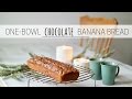 ONE-BOWL CHOCOLATE BANANA BREAD » easy + vegan