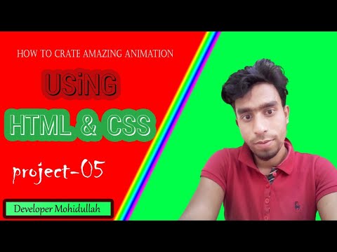 How to crate animation using html and css by Developer Mohidullah ...