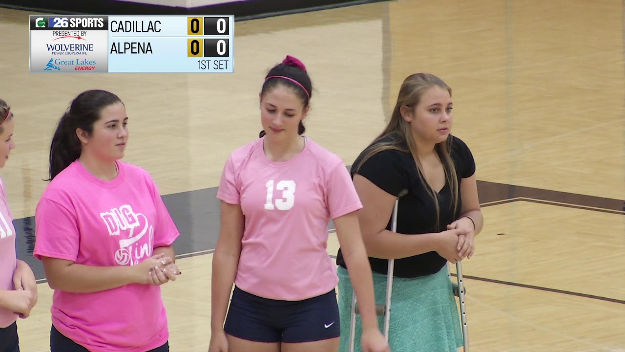 High School Volleyball 10/18/17 Cadillac Vs Alpena 1st YouTube