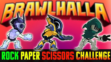 The ROCK PAPER SCISSORS CHALLENGE! • Funny Brawlhalla 1v1 Gameplay