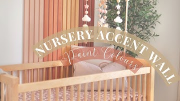 MUTED RAINBOW DIY NURSERY ACCENT WALL | girls boho baby room reveal | PAINT COLOURS