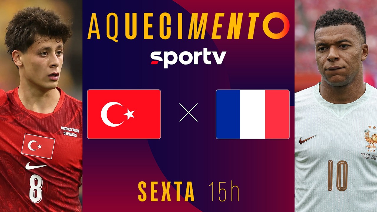 TURQUIA X FRANÇA | AQUECIMENTO AO VIVO | LIGA DAS NAÇÕES DA UEFA | #live | sportv