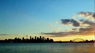 Sydney Harbour at Sunset Timelapse HD