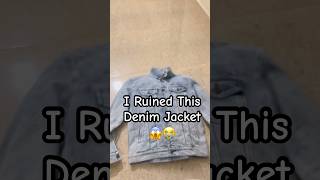 I Ruined This Denim Jacket 😱😭| Goku Utra Instinct #goku #ultrainstinct #anime #dbz #customclothing