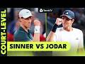 Jannik Sinner vs Rafael Jodar From Court-Level 🤩 | Madrid 2026 Highlights