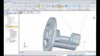SOLID EDGE ST4 TUTORIAL  - MODELING A BRACKET USING SYNCHRONOUS TECHNOLOGY - PART 2/3