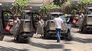 Madhuri Dixit And Husband Dr.Nene Spotted Juhu