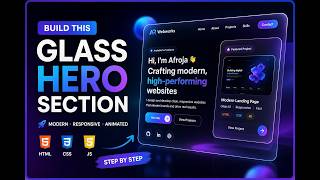 This Glass morphism Hero Section  Looks INSANE. Only With HTML &amp; CSS.  (No JS)