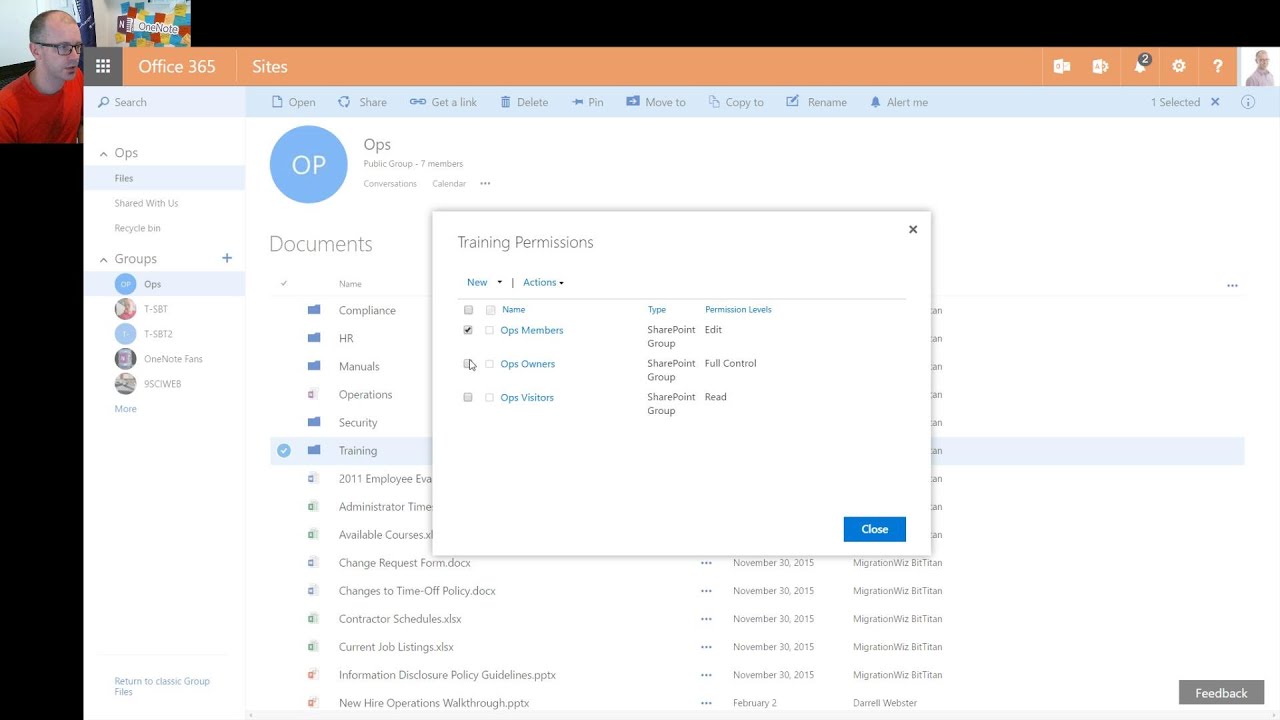 Office 365 Groups turns on SharePoint doc library features YouTube