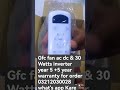 gfc fan ac dc &amp; 30 Watts inverter 5 +5 year warranty 03212030028 what's app Kare