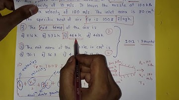 GATE Mechanical - Question on Nozzle and Solution with Explanation