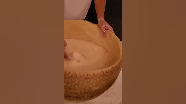 Hand sliced Parmasan cheese,, At LA Luce with Vict...