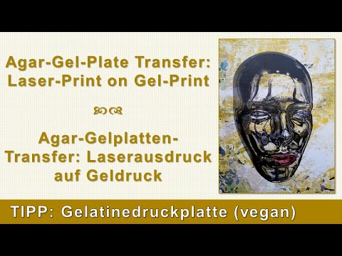 Agar-Gel-Plate Transfer: Laser-Print on Gel-Print