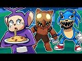 ESCAPE FROM HUNGRY SONIC DOORS! | Tinky Winky Plays: Roblox Hungry Sonic Hungry doors