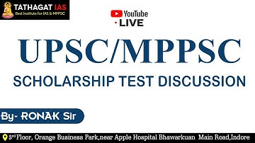 UPSC/MPPSC | TEST DISCUSSION  I By - Ronak sir I LECTURE 4 I TATHAGAT IAS