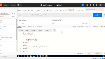 upload multiple file  with postman