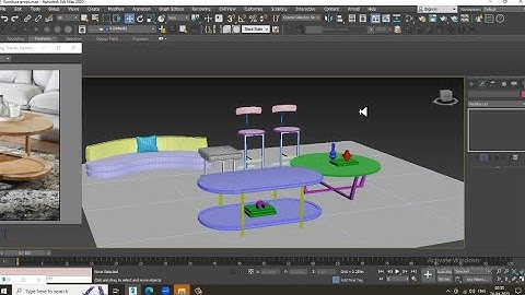 3DsMax Tutorials, Learn 3D Modeling Furniture Props from Scratch in 3dsmax ( Part 3)
