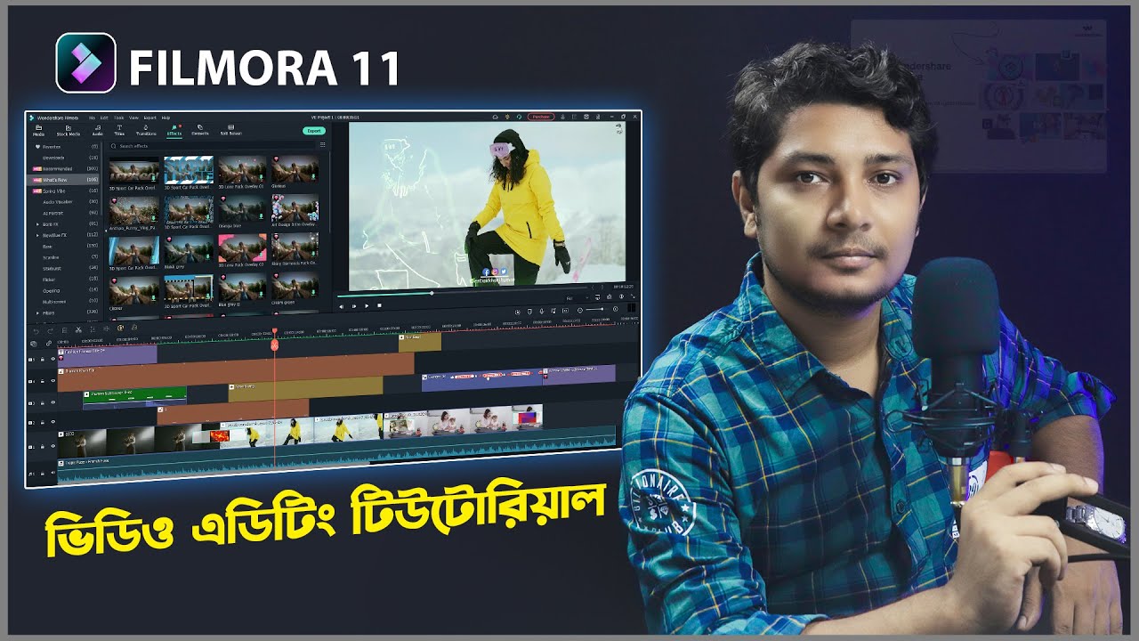 Wondershare Filmora 11 Complete Video Editing Tutorial in Bangla - YouTube