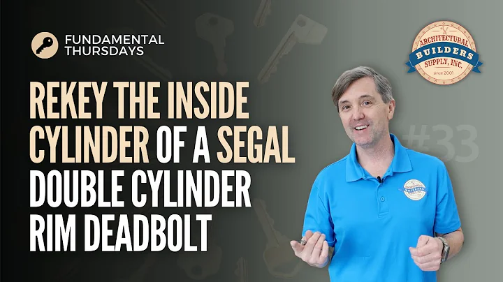 Rekey the inside Cylinder of a Segal Double Cylinder Rim Deadbolt | Fundamental Thursday Ep #33